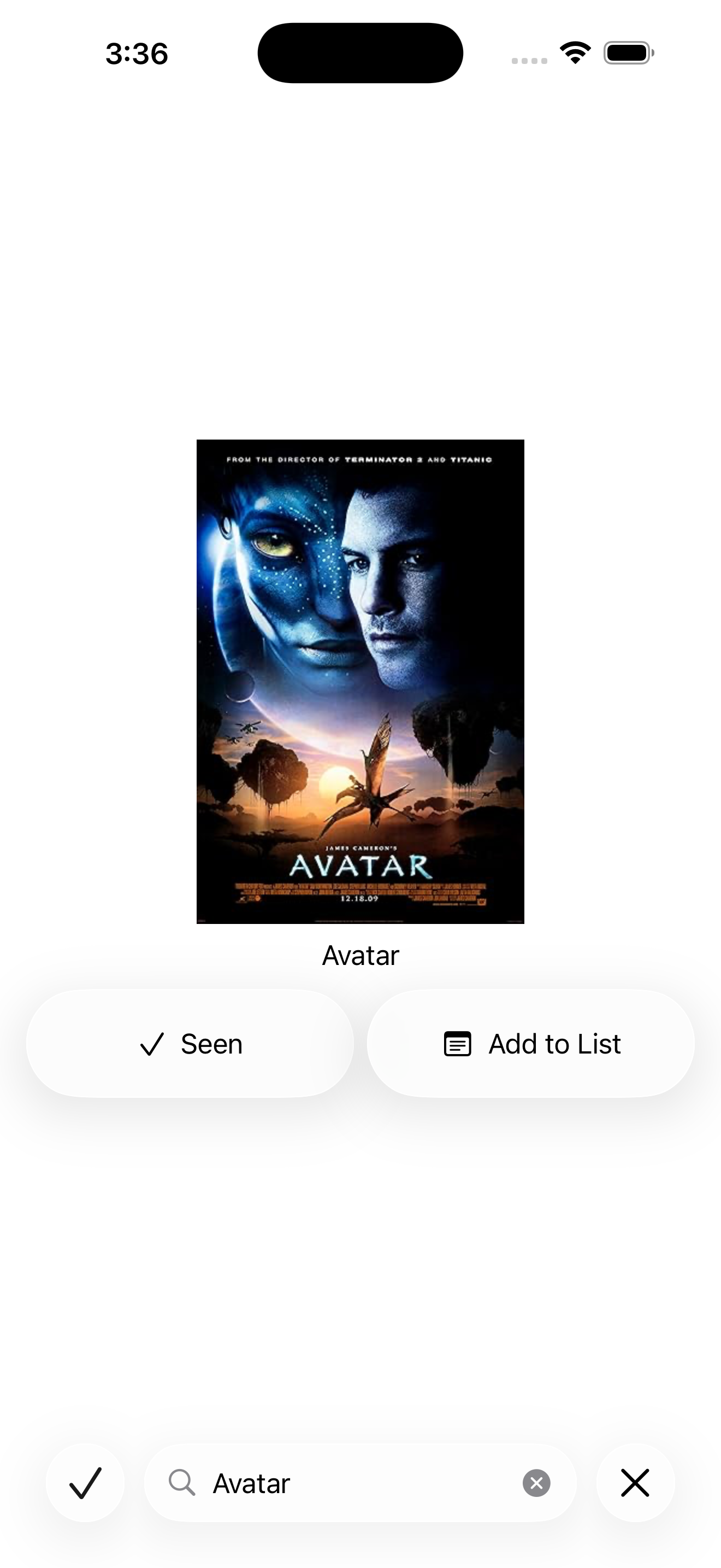 screenshot of My Movie List App